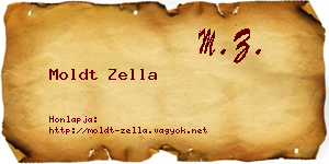 Moldt Zella névjegykártya